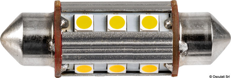 Osculati 2 Lampadine LED a siluro 42 mm 3000 K 2,5W