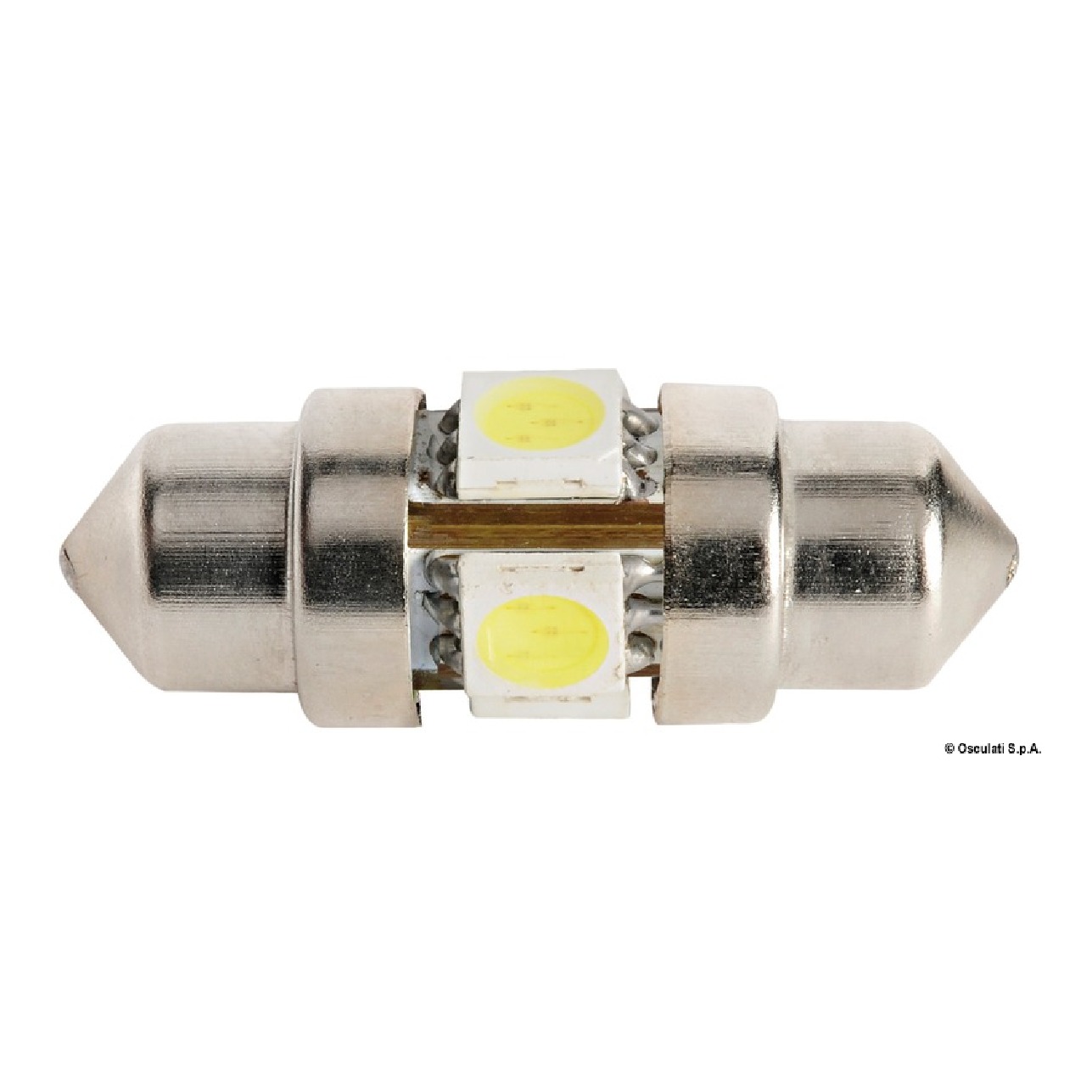Osculati 2 Lampadina LED a siluro 31 mm 3000 K 14.301.20 - 1 confezione da 1 pezzi