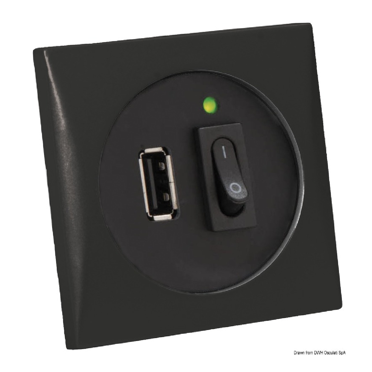 Batsystem Presa USB nera 5 V