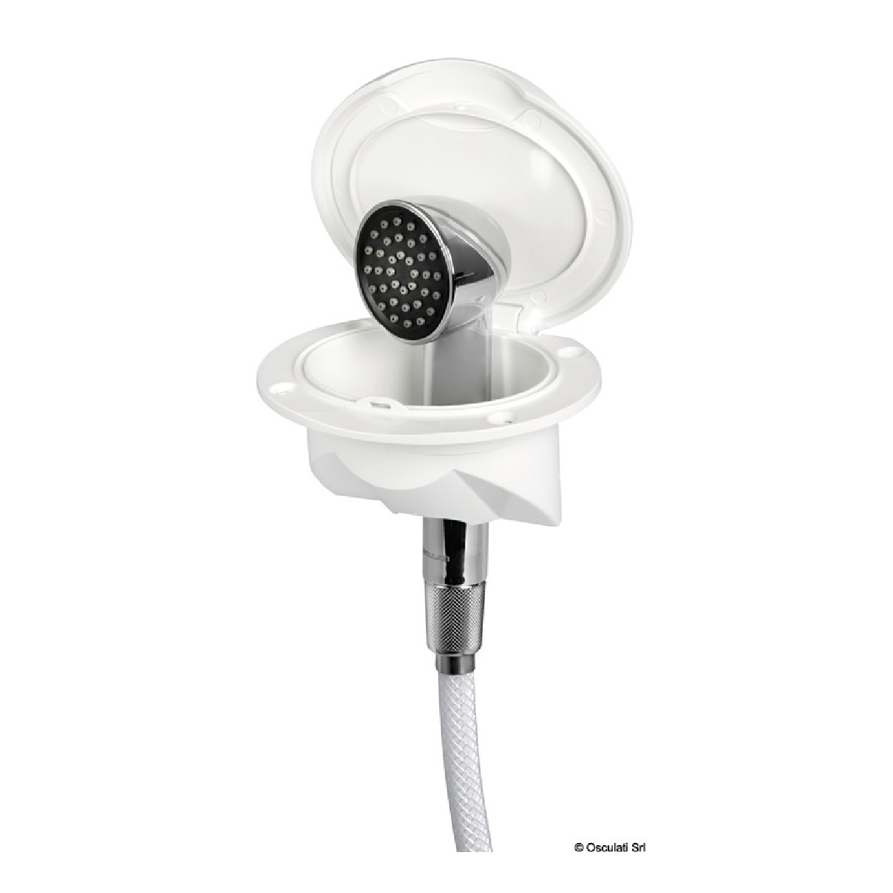 Osculati Box doccia Nuvola con doccia Keji-tubo PVC 4m