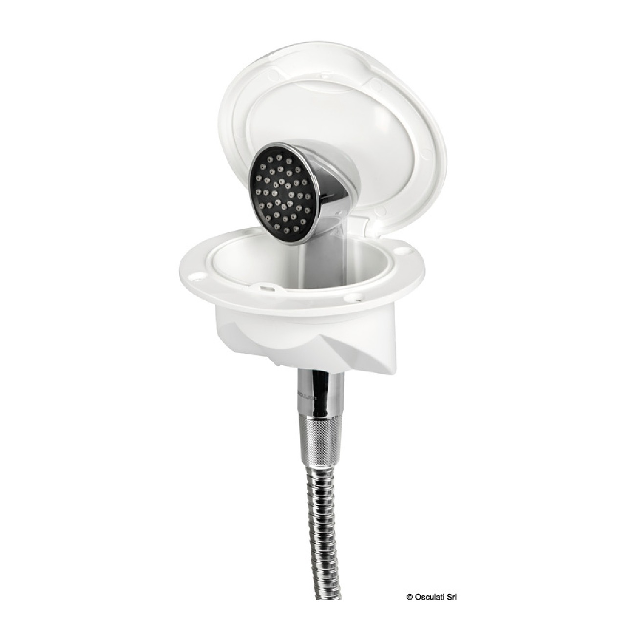 Osculati Box doccia Nuvola con doccia Keji-tubo Inox 4m