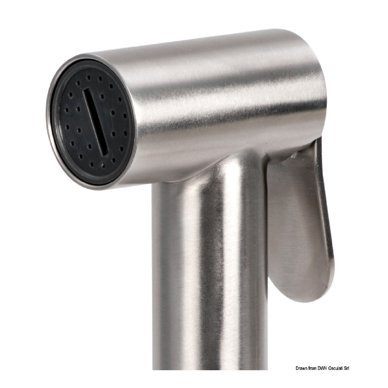 Osculati Box Elissa inox con doccia Tiger tubo PVC 4 m