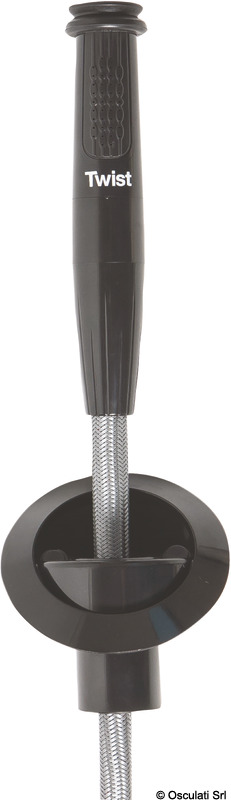 Whale Doccia integrata WHALE Twist Mk2 nera 150x120 mm