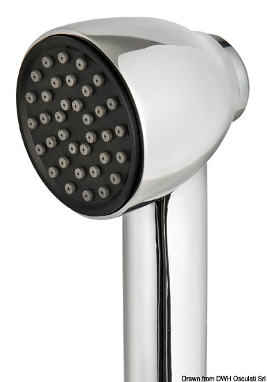 Osculati Box doccia Elissa inox con doccia tubo Inox 4 m