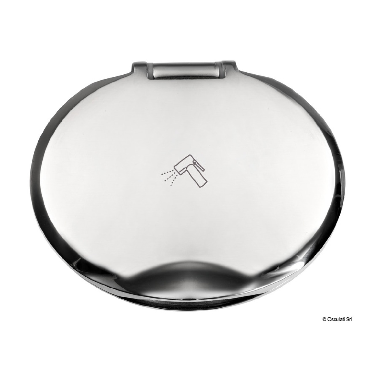 Osculati Box Elissa inox con doccia Keji tubo PVC 2,5 m