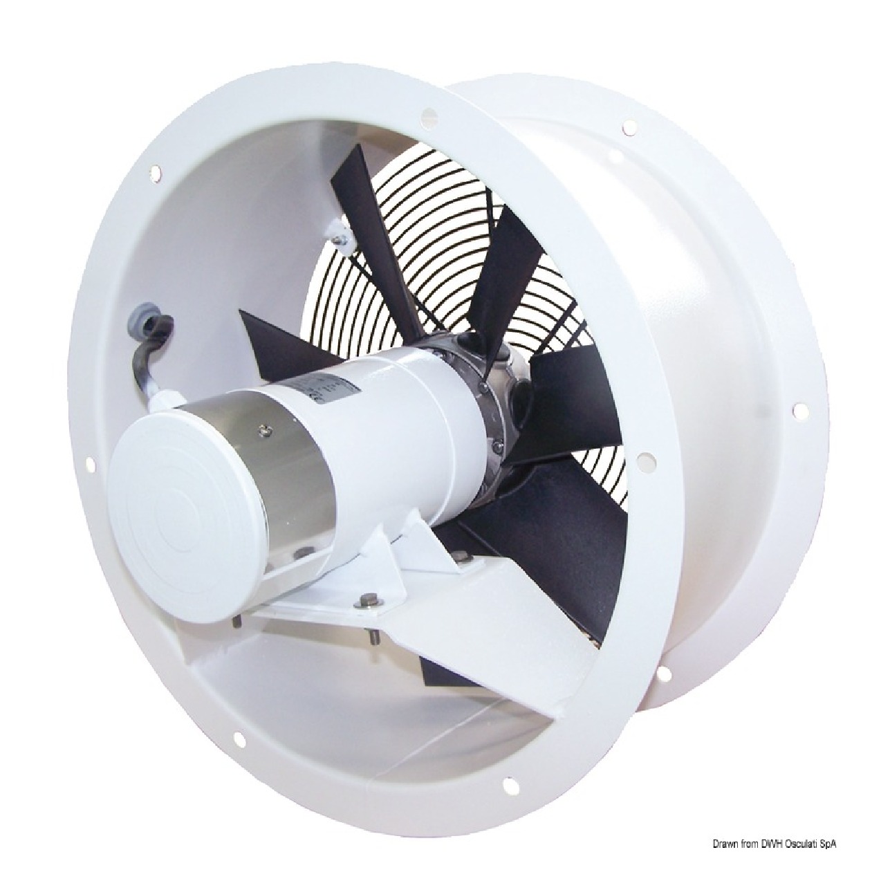 CEM elettromeccanica Aspiratore assiale acciaio 24 V 0,3 KW 11 A FP