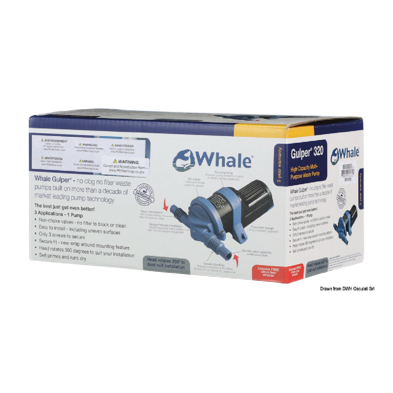 Whale Pompa Gulper 320 12V retail