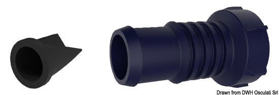 Attwood Scarico dritto 3/4 pollice e 1 pollice con valvola non ritorno