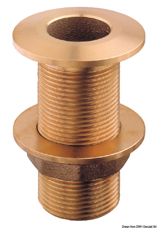 Guidi Scarico a mare in bronzo 2 pollice 1/2