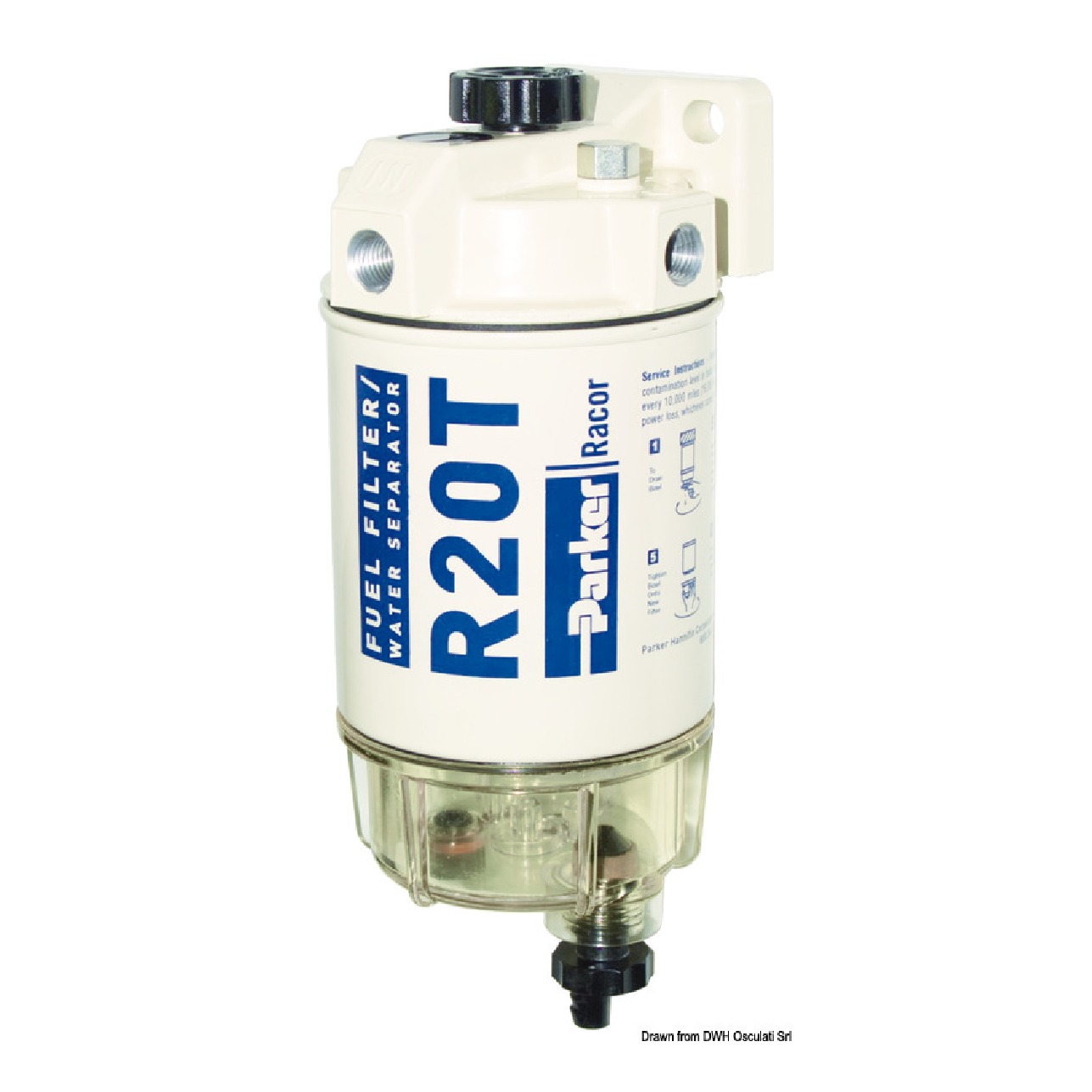 Incofin Filtro separatore acqua/carburante Racor 114 l/h