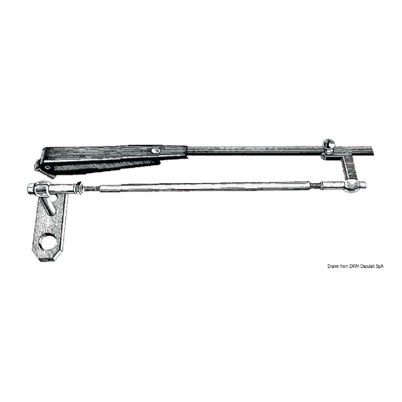 Osculati Braccio pantografo 381/432 mm