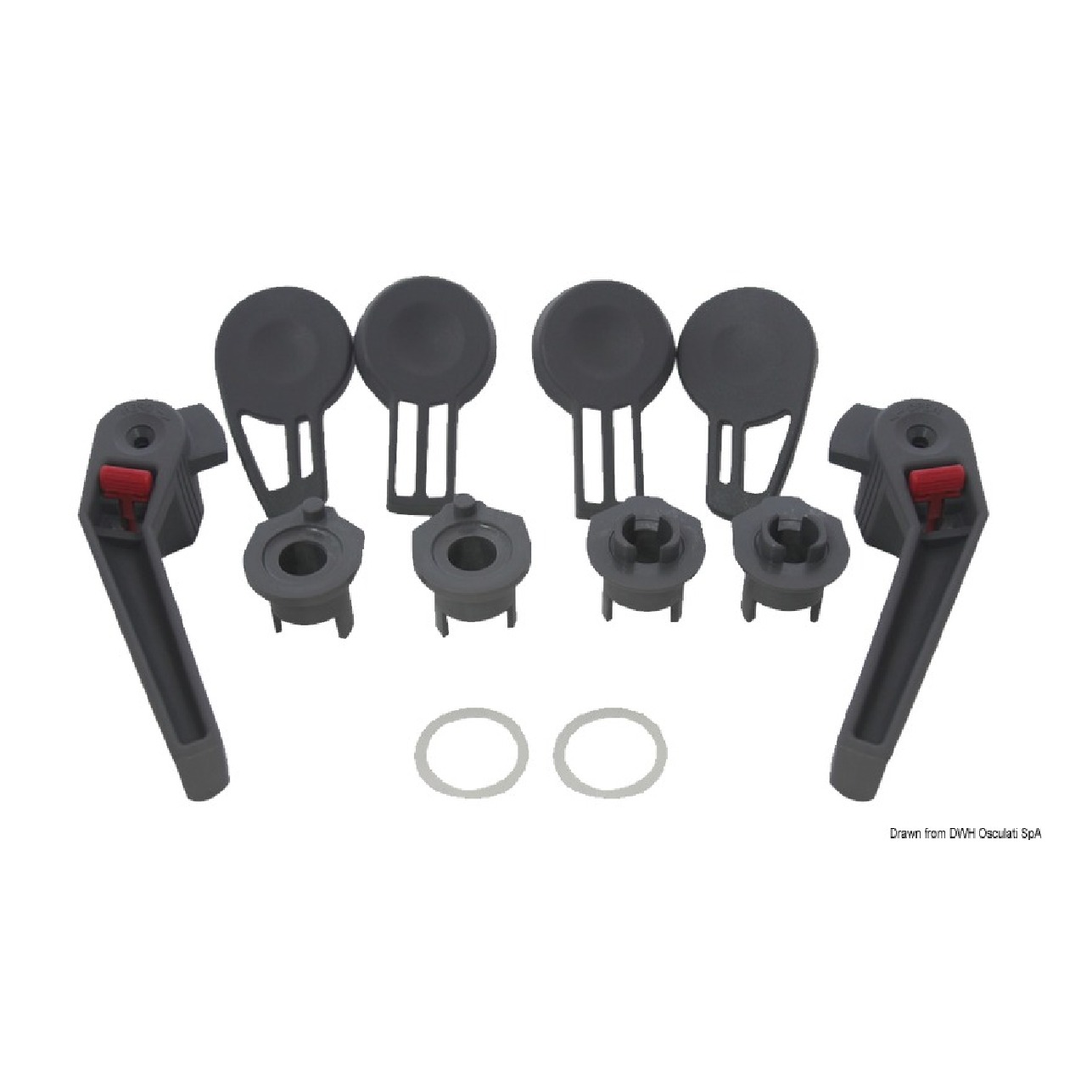 Lewmar Kit leve di chiusura per LP, MP e Ocean - 1 Coppia