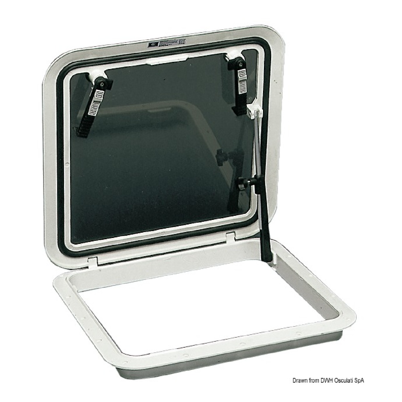 Bomar Passouomo Flushdeck nero 394 x 521 mm