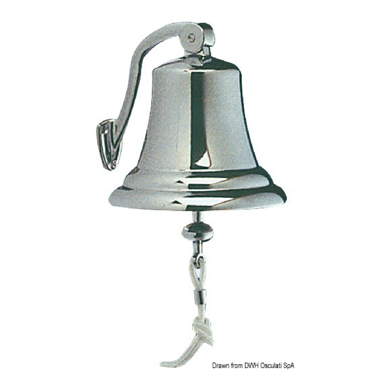 Osculati Campana ottone cromato 150 mm