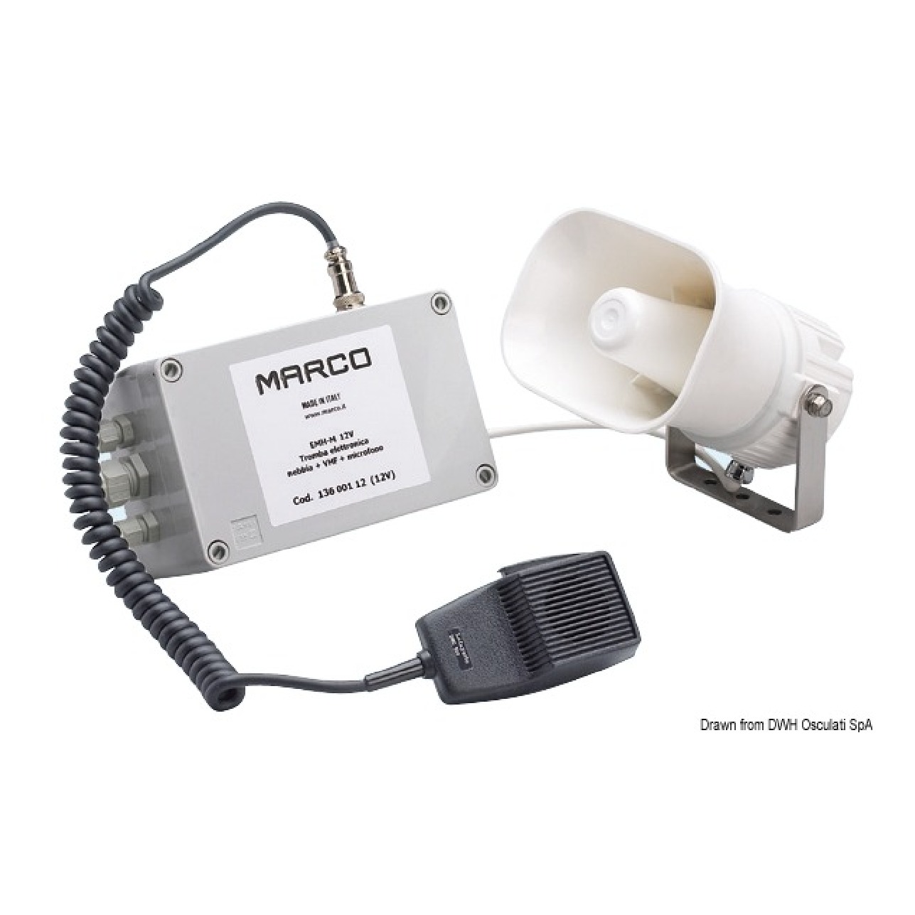Marco Tromba con fischio 112 dB 12 V