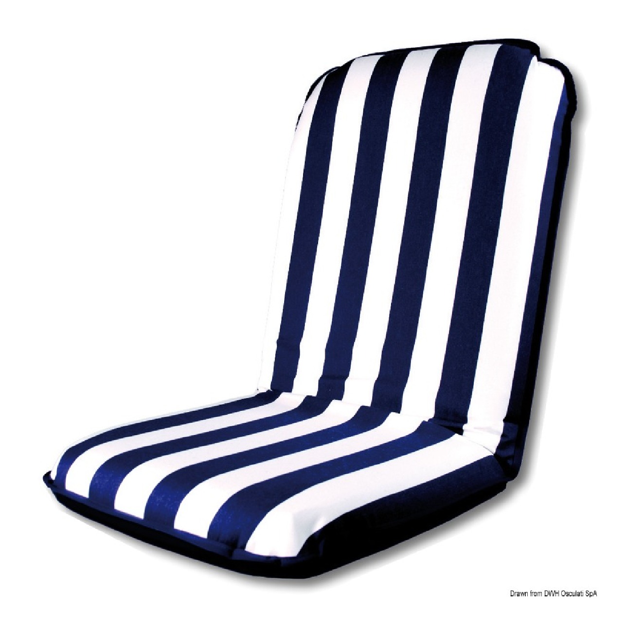 Comfort seat Cuscino seduta barca autoreggente bianco/blu