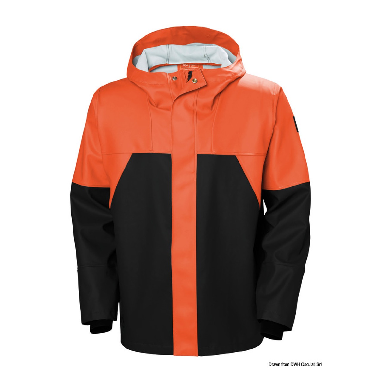 Helly Hansen Storm Rain Jacket arancio/nero 2XL