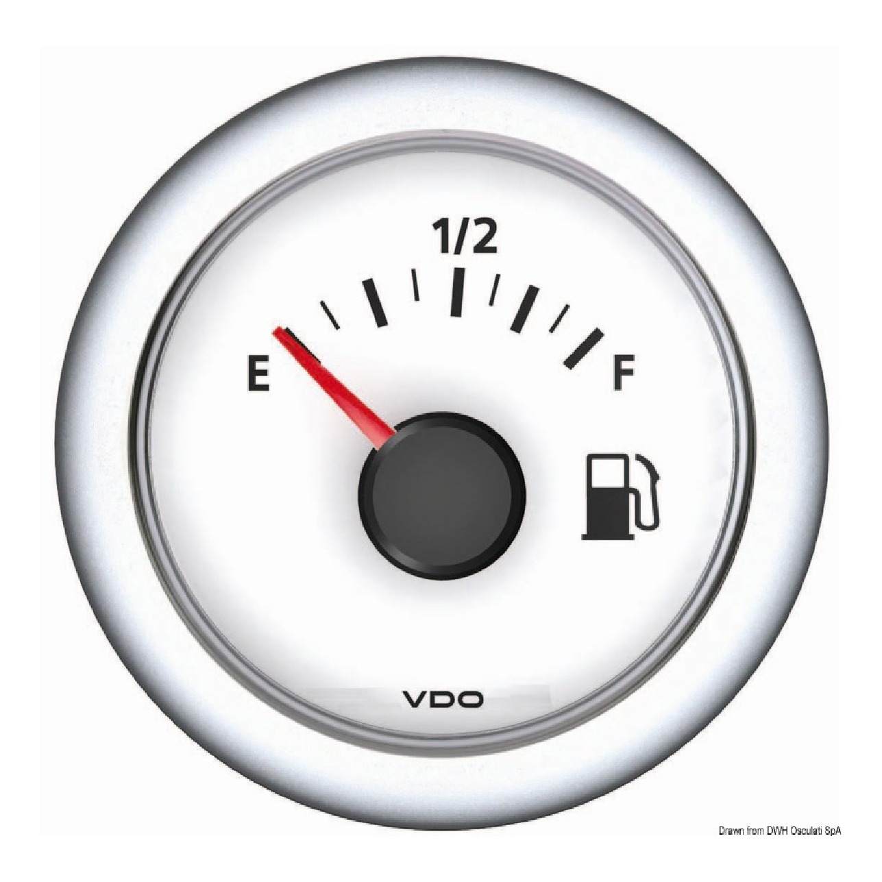 VDO Marine Indicatore livello carburante 10/180 ohm bianco