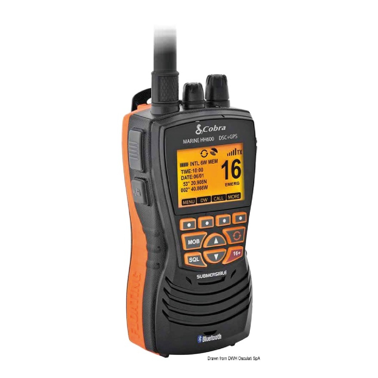 Cobra marine VHF MR HH600 GPS BT EU