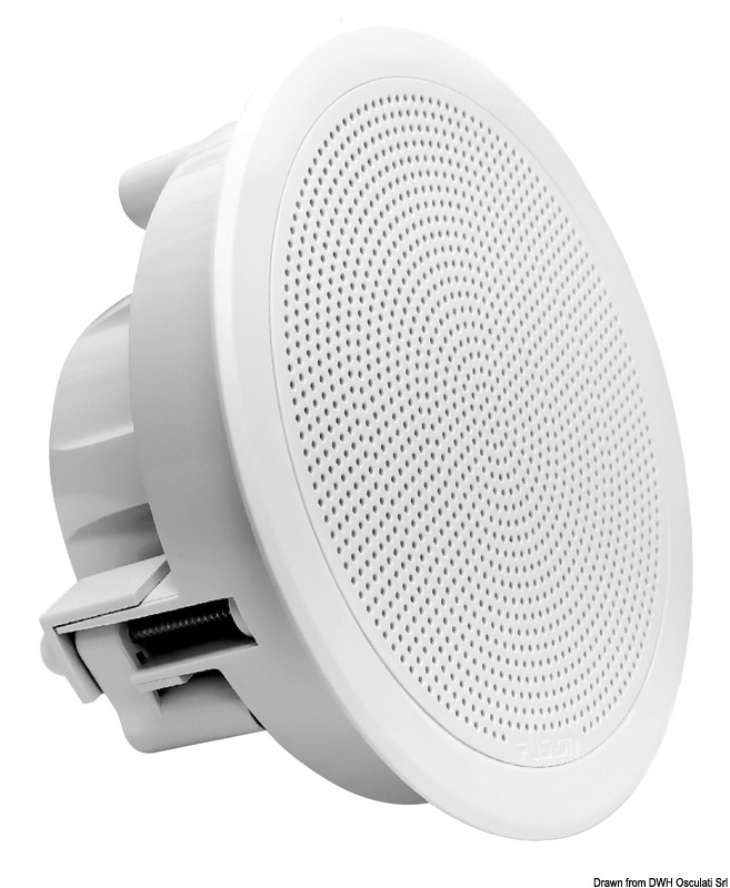 Fusion FM-F77RW Flush Mount Speaker 7.7'' Rotondi Neri