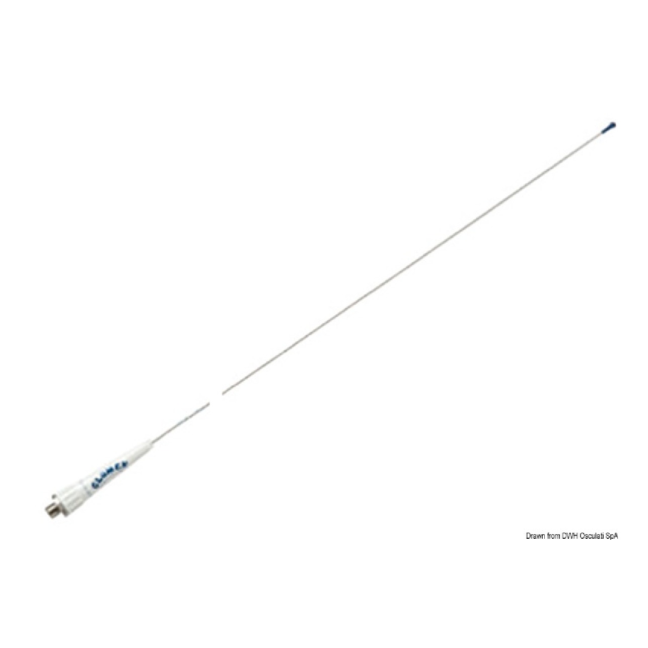 Glomex Antenna VHF Glomeasy Line Acciaio Inox per barche a vela 0,90 mt