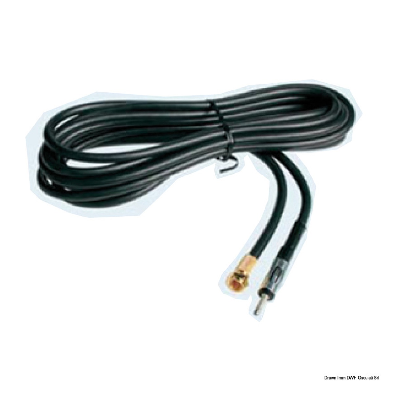 Glomex Cavo radio AM/FM maschio a presa Motorola 3,6 m
