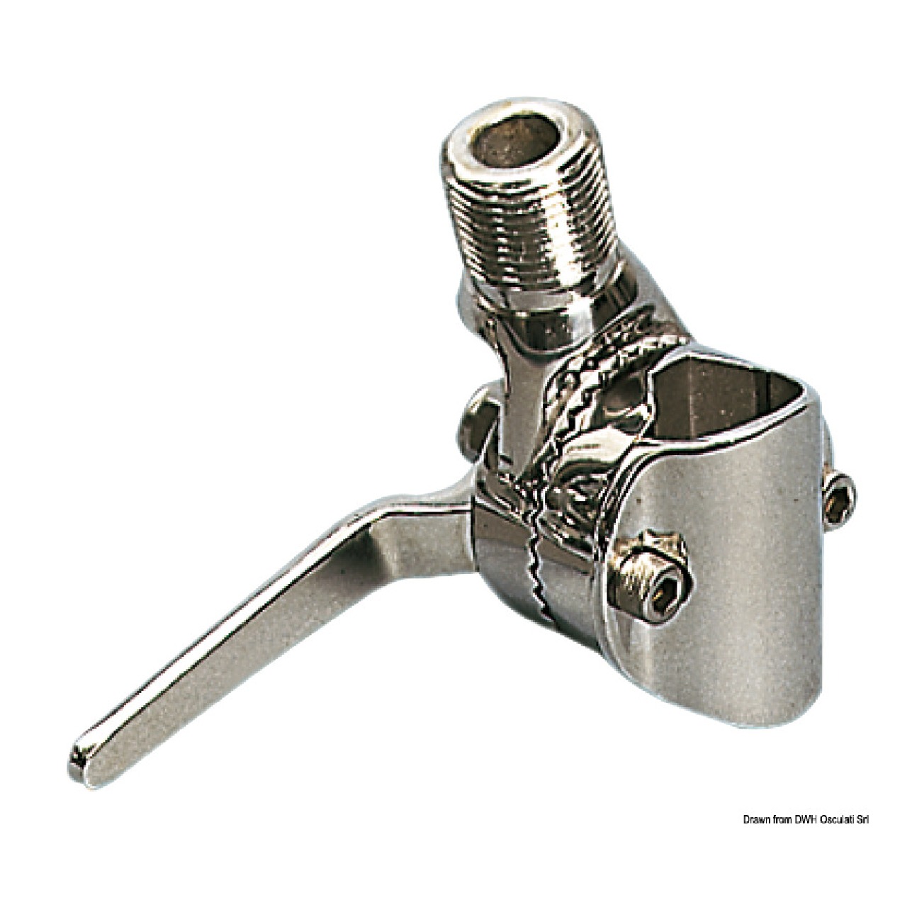 Osculati Base antenna per pulpito inox 22/25 mm