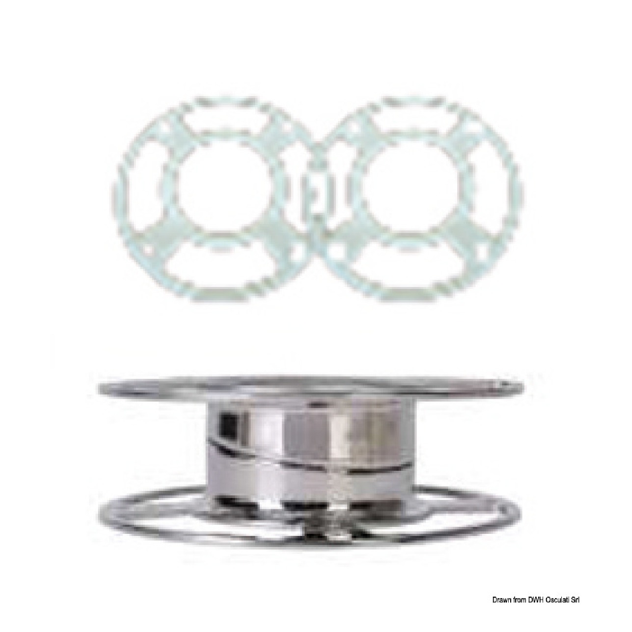 Glomex Supporto inox inclinabile per antenne tv