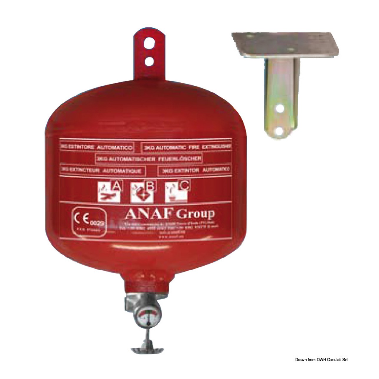 Anaf Antincendi Estintore automatico 3 Kg