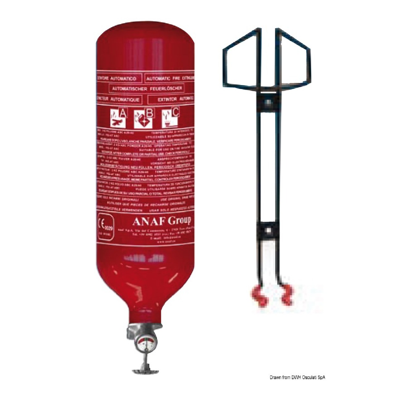 Anaf Antincendi Estintore automatico 2 Kg