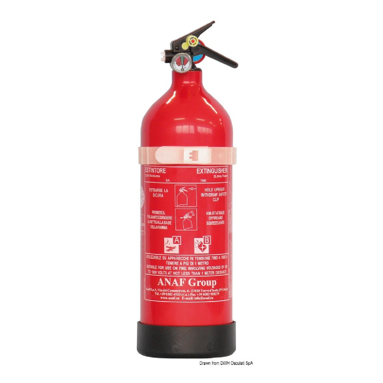 Anaf Antincendi Estintore ANAF a AFFF schiuma omologato MED