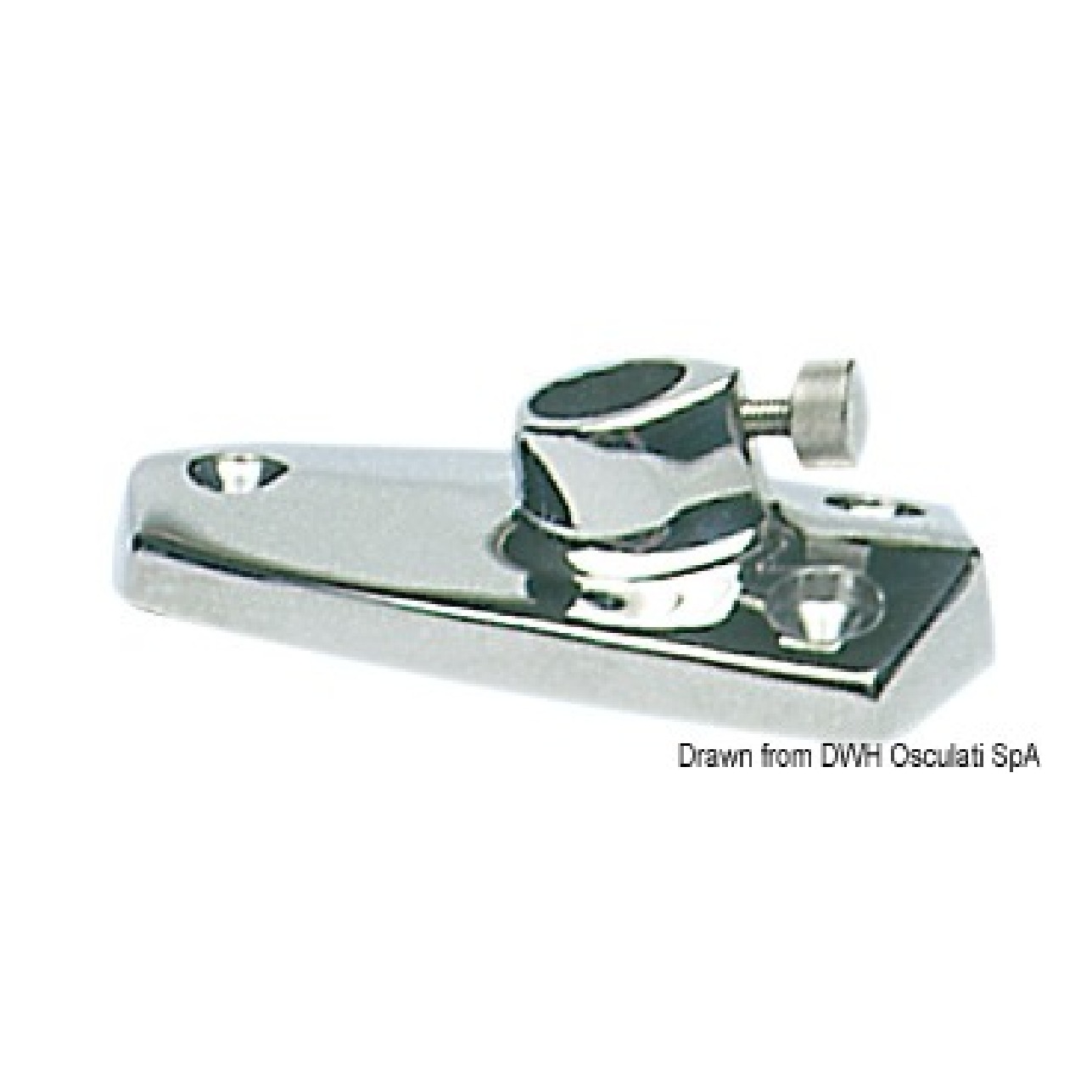 Osculati Basetta ABS cromato per asta portabandiera 35.390.00