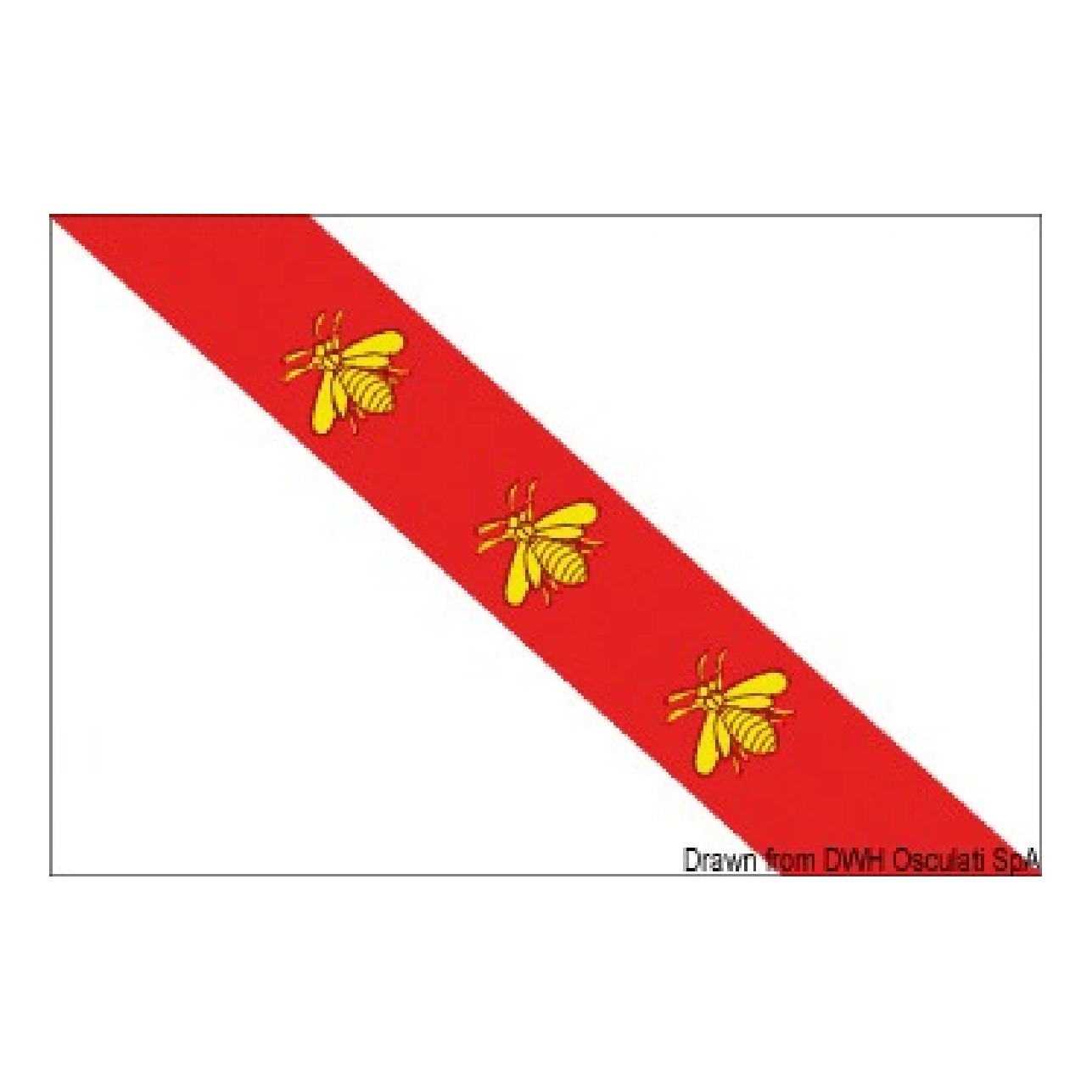 Osculati Bandiera Elba 20 x 30 cm