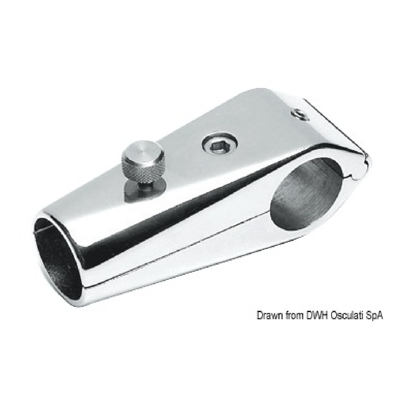 Osculati Base asta 25 mm per tubo 30 mm