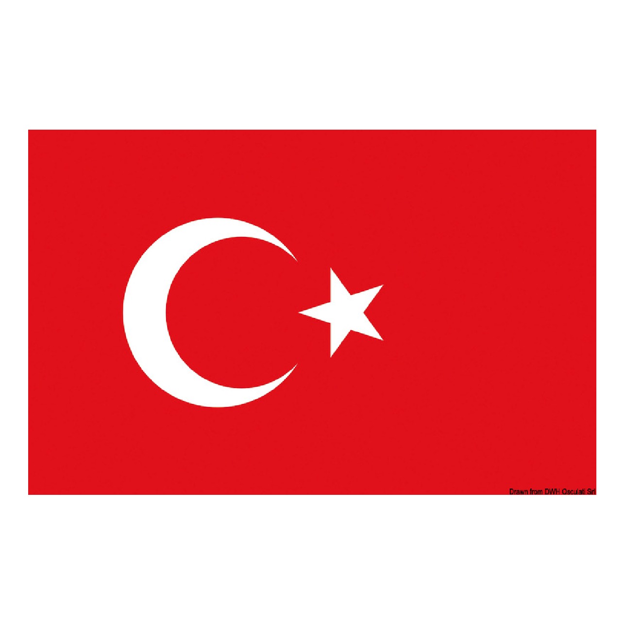 Osculati Bandiera Turchia 20 x 30 cm