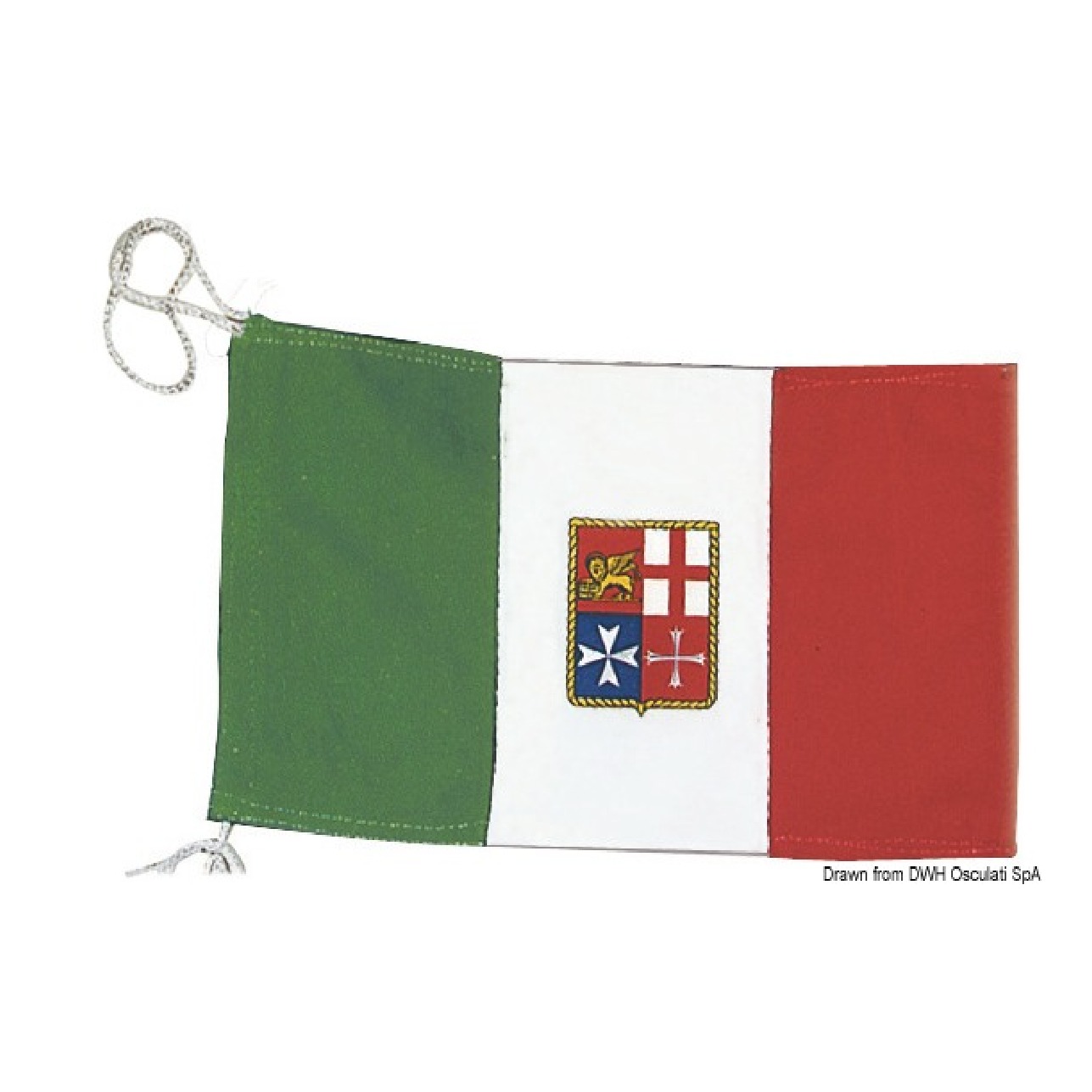 Osculati Bandiera Italia Marina Mercantile 70 x 100 cm