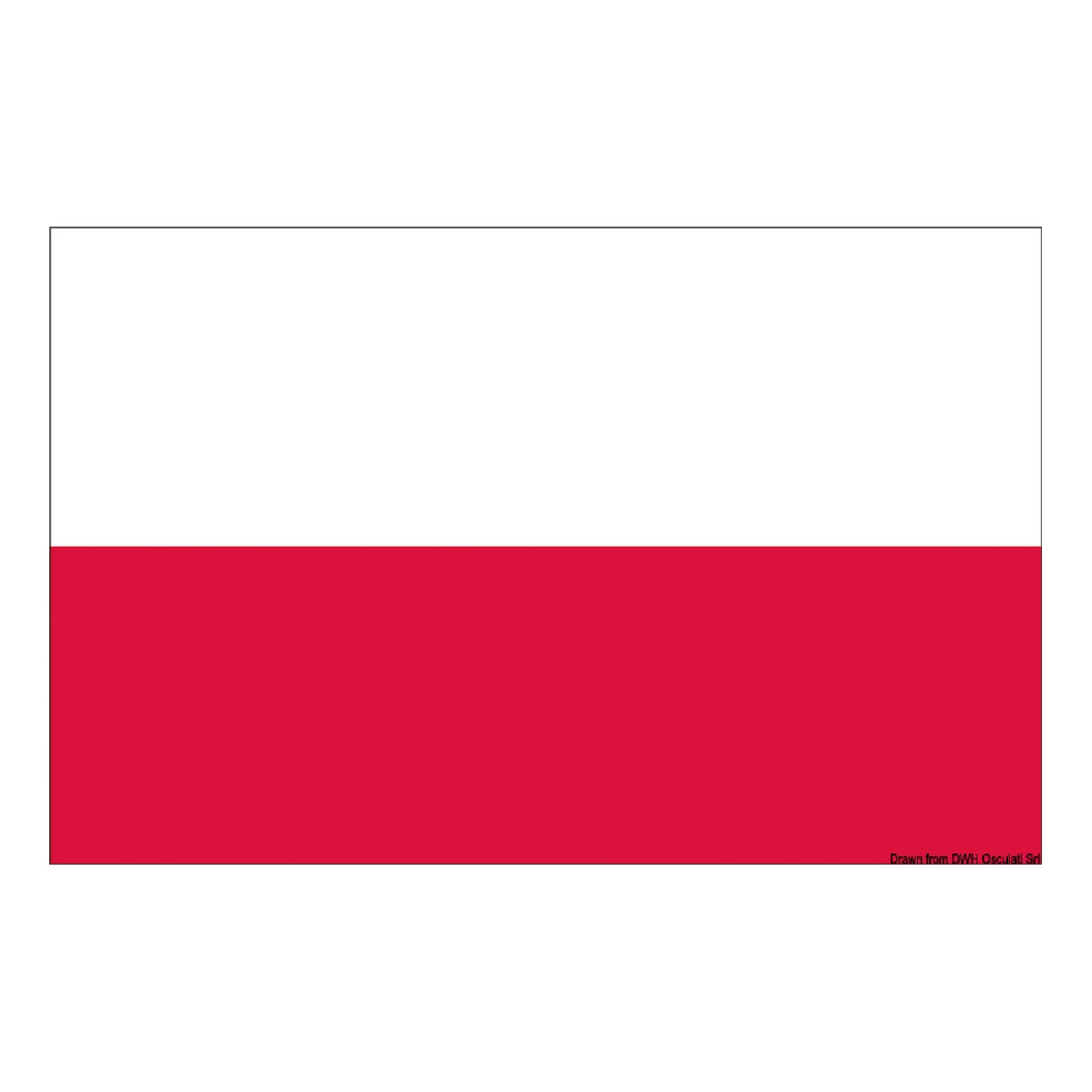 Osculati Bandiera Polonia 30 x 45 cm
