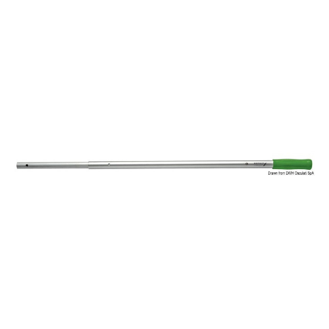 Mafrast by Osculati Manico telescopico alluminio anodizzato 90/160 cm