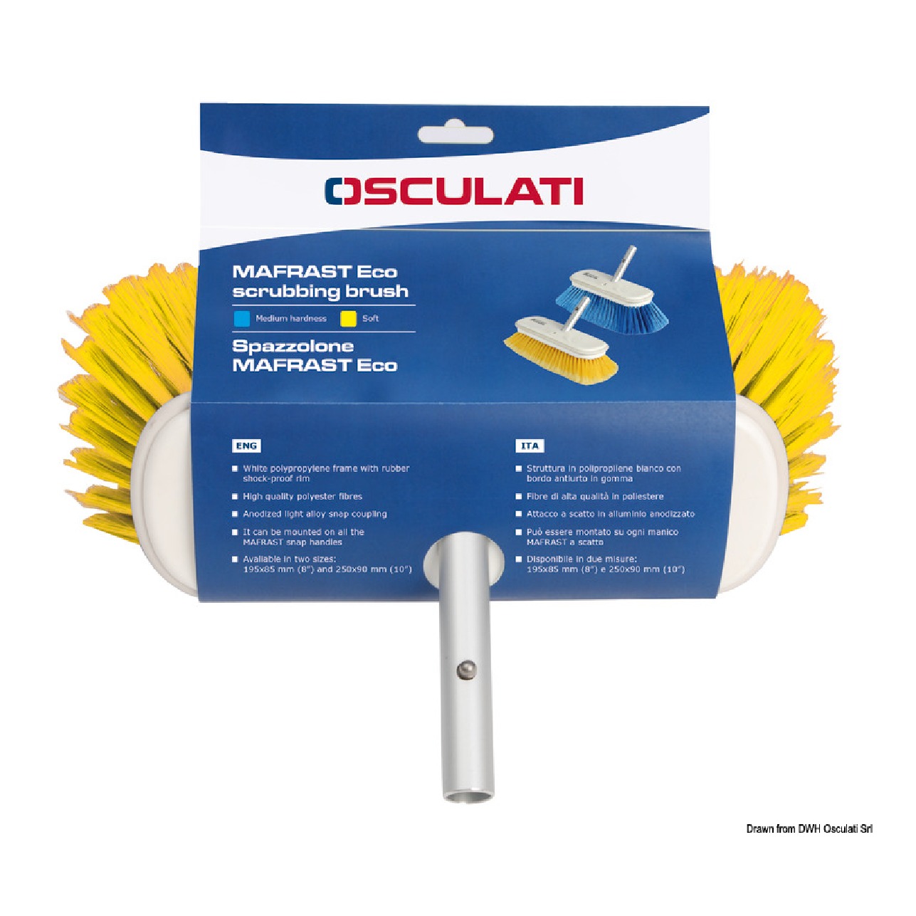 Mafrast by Osculati Spazzolone Eco 195x85 medio blu