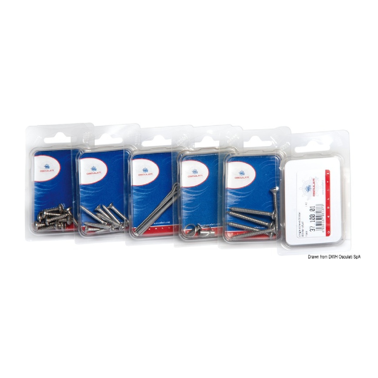 Osculati Autofilettanti croce svasate goccia 3,5X16 AISI 316 (Blister 18 pz)