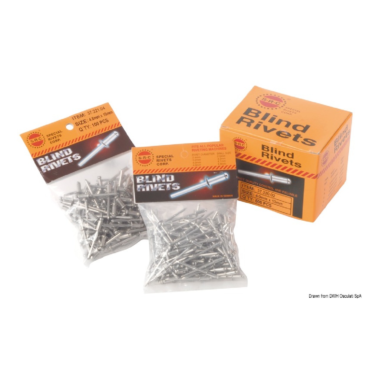 Osculati Busta 100 Rivetti 4,8x16