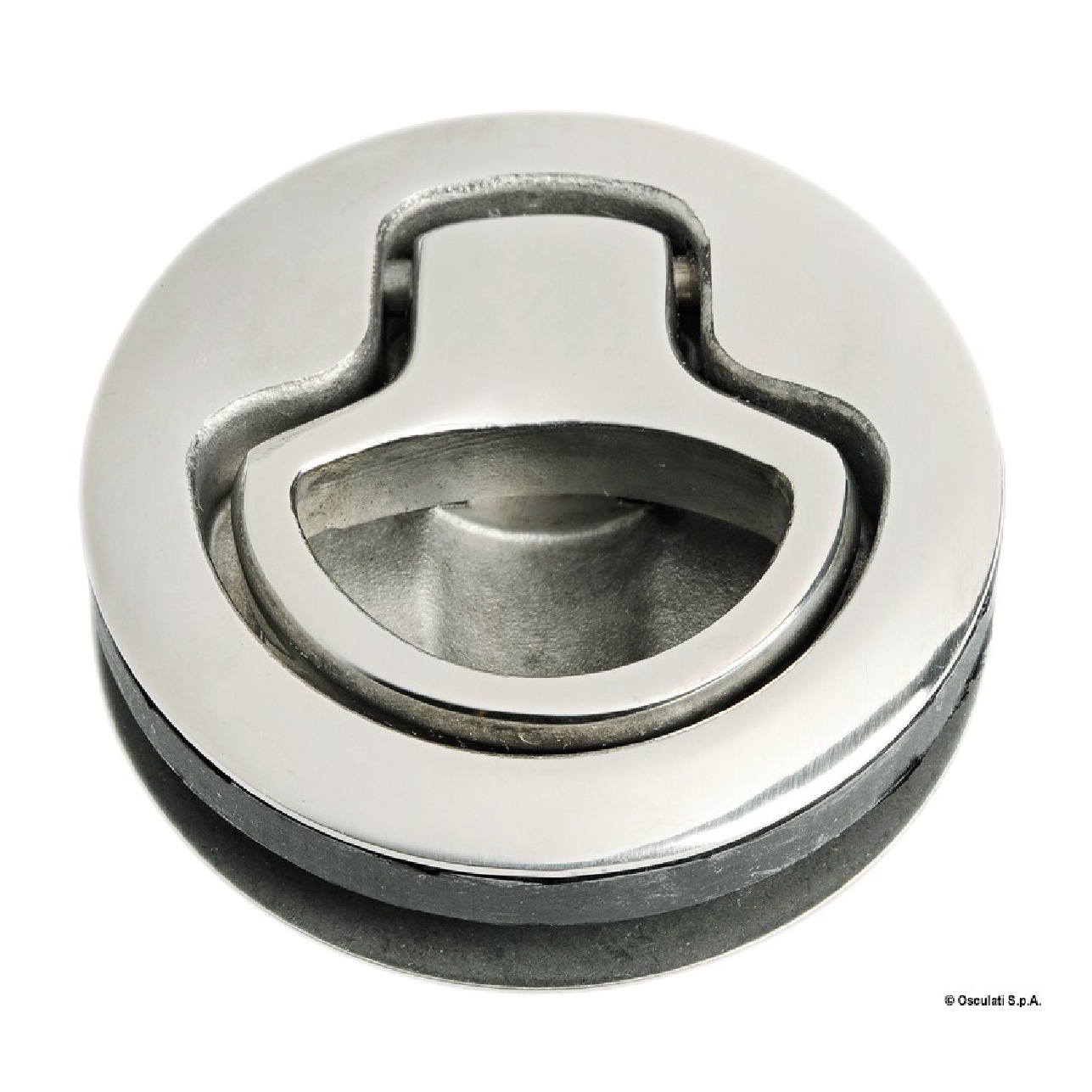 Osculati Alzapagliolo inox con battuta