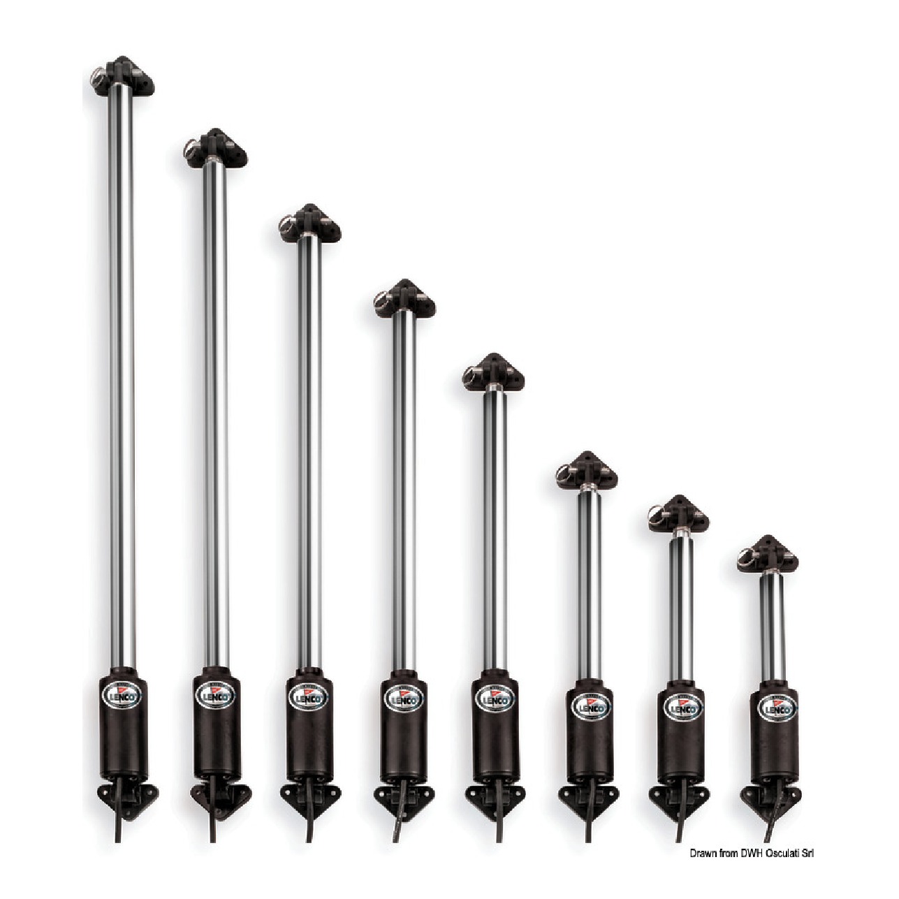 Lenco Attuatore elettrico lineare 839/1245 mm 12V