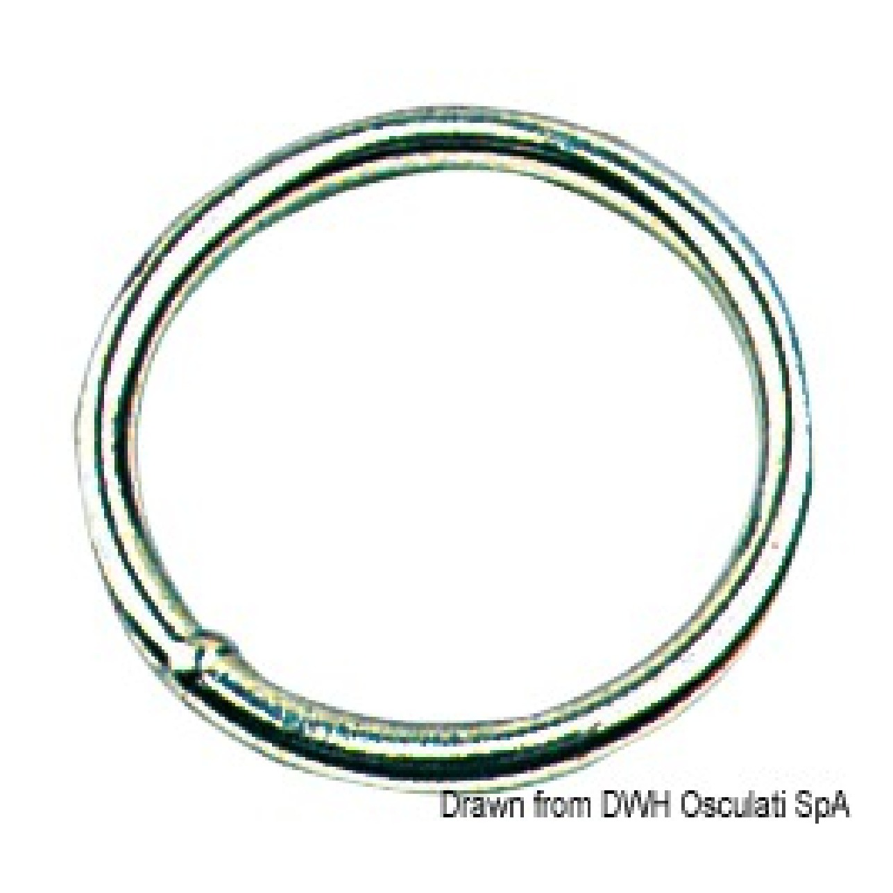 Osculati Anello inox 5x35 mm 39.597.02 - 1 confezione da 10 pezzi