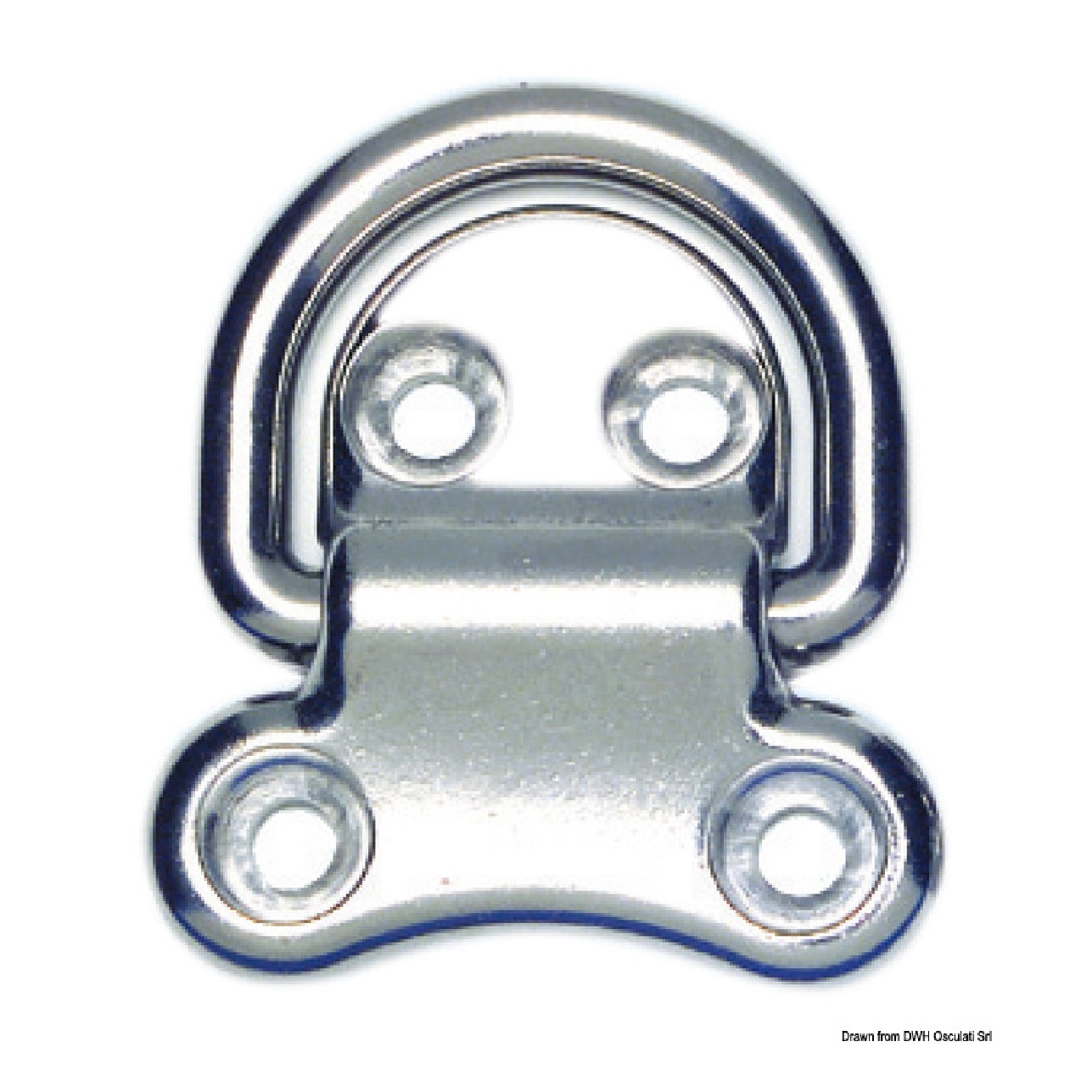 Osculati Base con anello 45x45 mm