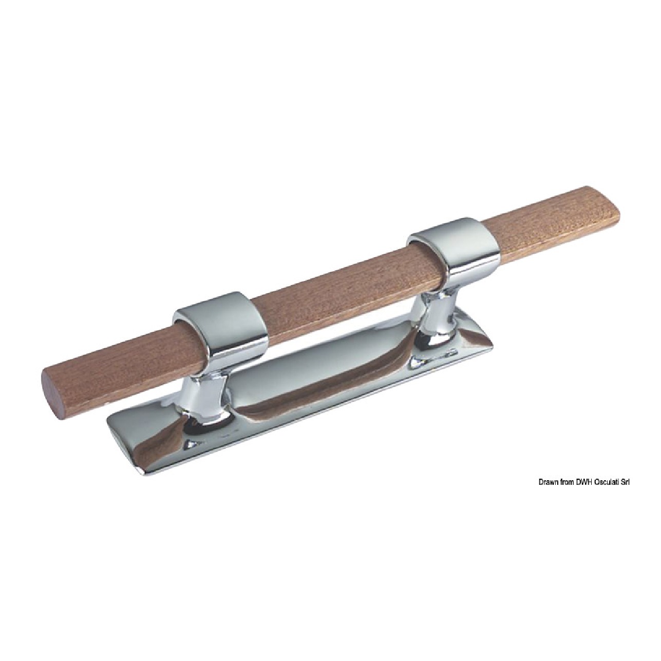 Osculati Bitta ottone cromato e legno mm 260