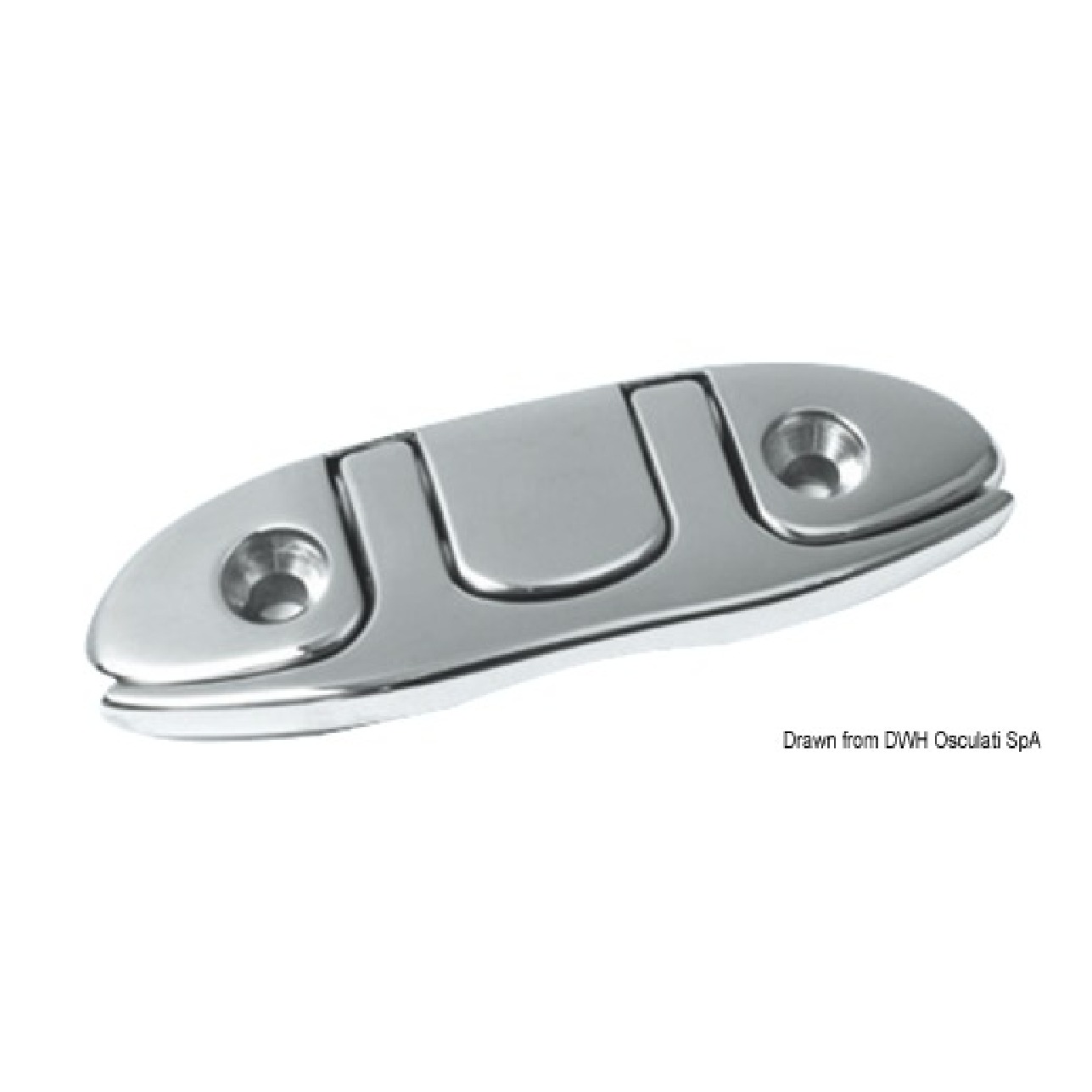 Osculati Bitta abbattibile inox 115x45 mm