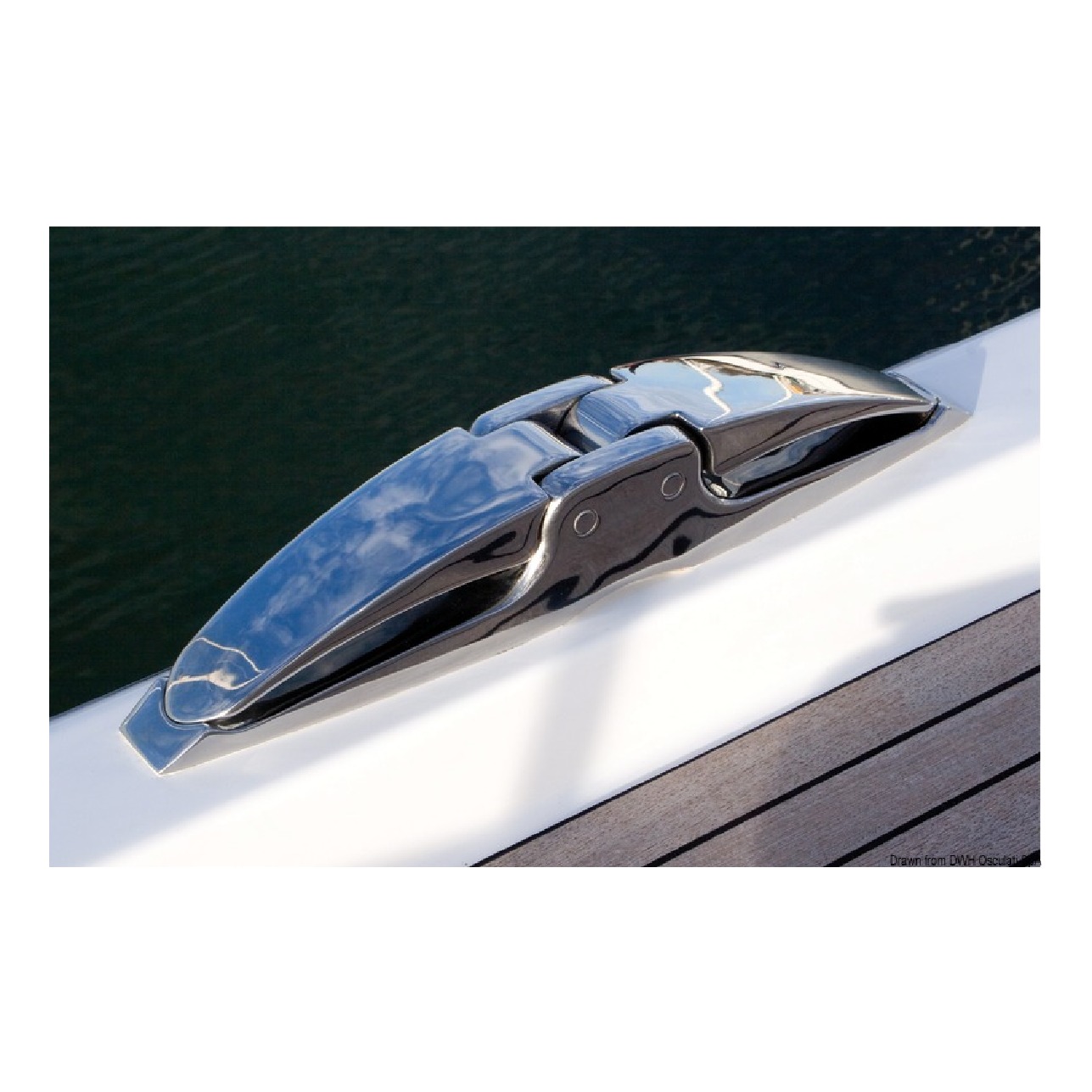 Osculati Bitta abbattibile Wing 360x55 mm