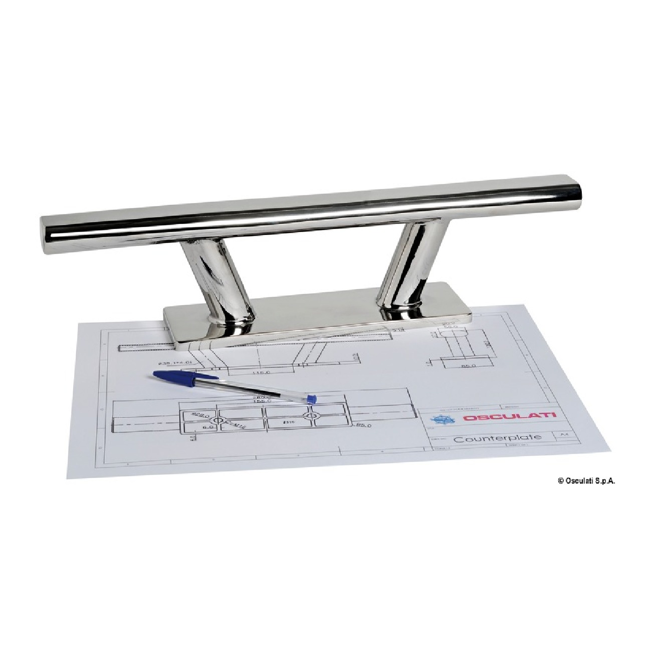 Osculati Bitta inox Nordik 500mm