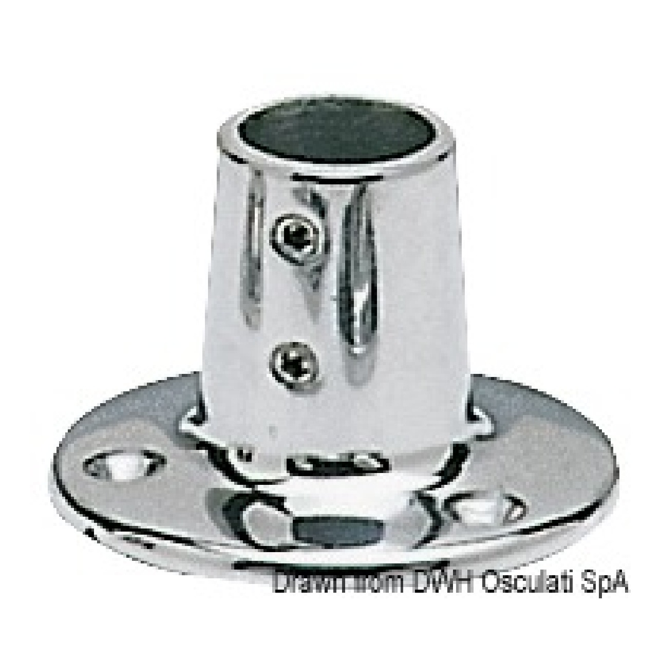 Osculati Base inox diritta 22 mm